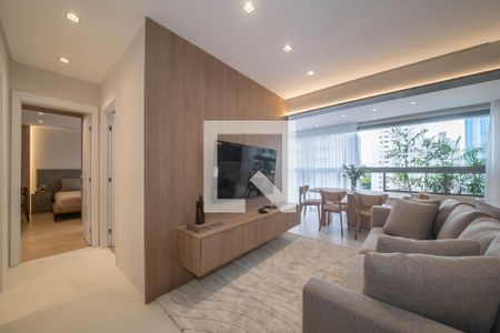 Sala de apartamento à venda com 2 quartos, 81m² em Brooklin, São Paulo
