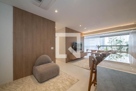 Sala de apartamento à venda com 2 quartos, 81m² em Brooklin, São Paulo
