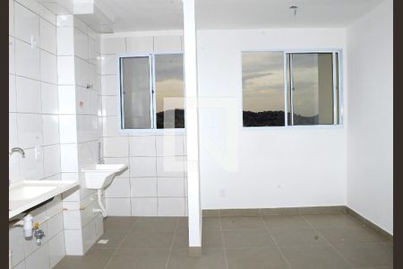 Sala/Cozinha de apartamento para alugar com 2 quartos, 51m² em São Gabriel, Belo Horizonte