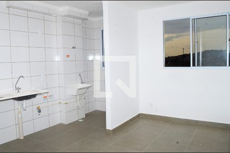 Sala/Cozinha de apartamento para alugar com 2 quartos, 51m² em São Gabriel, Belo Horizonte