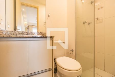 Banheiro de apartamento à venda com 1 quarto, 42m² em Alphaville Residencial Um, Barueri