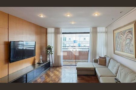 Sala de apartamento à venda com 4 quartos, 210m² em Lourdes, Belo Horizonte