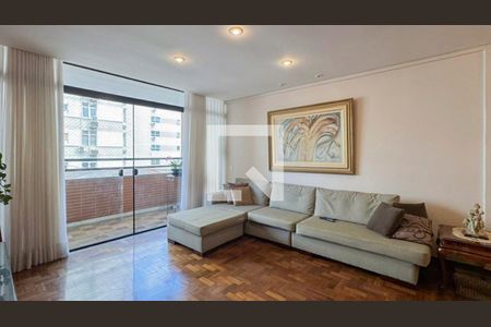 Sala de apartamento à venda com 4 quartos, 210m² em Lourdes, Belo Horizonte