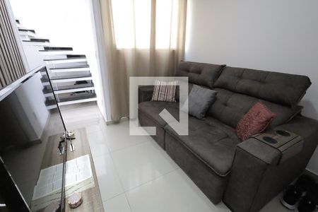 Sala de apartamento à venda com 2 quartos, 80m² em Vila Bela Vista, Santo André