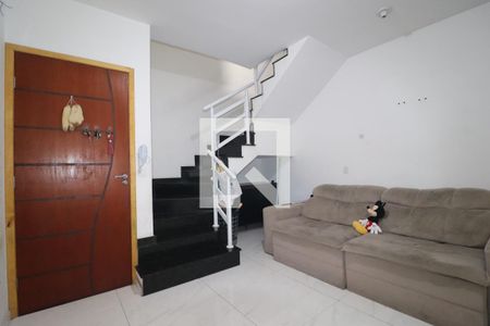 Sala de apartamento à venda com 2 quartos, 100m² em Vila Valparaíso, Santo André