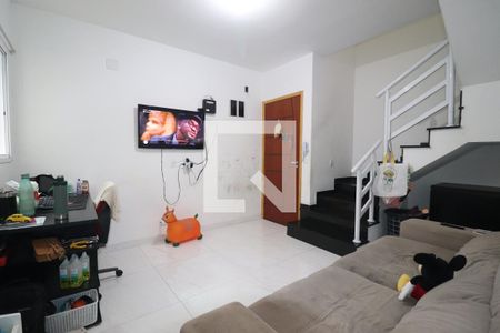 Sala de apartamento para alugar com 2 quartos, 100m² em Vila Valparaíso, Santo André