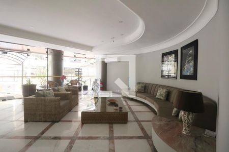 Hall de entrada de apartamento para alugar com 1 quarto, 68m² em Sítio Paecara (vicente de Carvalho), Guarujá