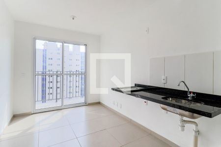 Sala/Cozinha de apartamento para alugar com 1 quarto, 28m² em Campo Belo, São Paulo