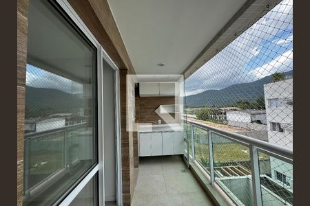Varanda de apartamento à venda com 3 quartos, 124m² em Vargem Pequena, Rio de Janeiro
