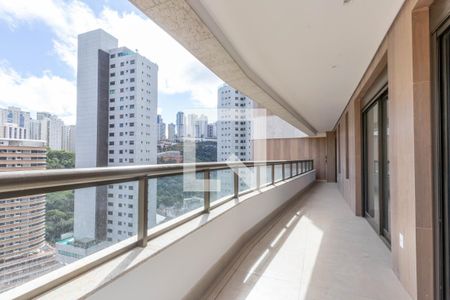 Varanda da Sala de apartamento à venda com 4 quartos, 377m² em Vale do Sereno, Nova Lima
