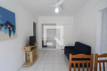 Sala de apartamento para alugar com 2 quartos, 68m² em Pitangueiras, Guarujá