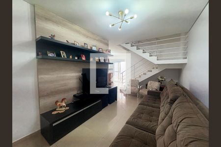 Sala de casa de condomínio à venda com 3 quartos, 160m² em Jardim Carolina, Jundiaí