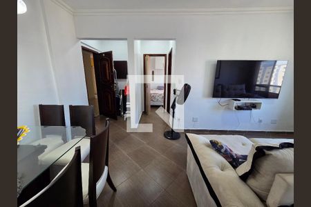 Sala de apartamento para alugar com 1 quarto, 82m² em Guilhermina, Praia Grande