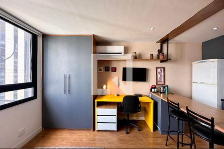 Sala/Quarto de apartamento para alugar com 1 quarto, 28m² em Centro, Rio de Janeiro