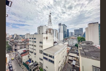Sala vista de apartamento à venda com 2 quartos, 60m² em Lapa, Rio de Janeiro