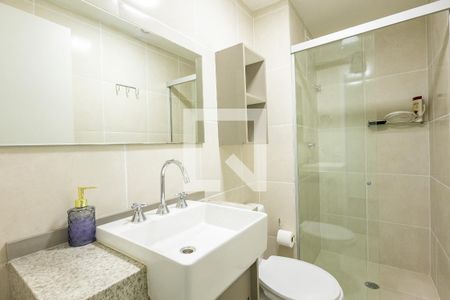 Banheiro Social de apartamento para alugar com 1 quarto, 24m² em Jardim Prudência, São Paulo