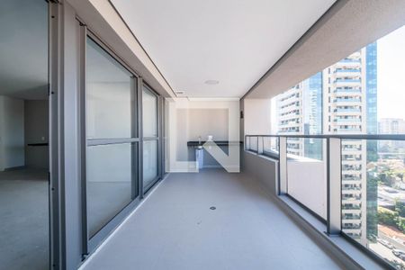 Varanda da Sala/Cozinha de apartamento à venda com 2 quartos, 81m² em Brooklin, São Paulo