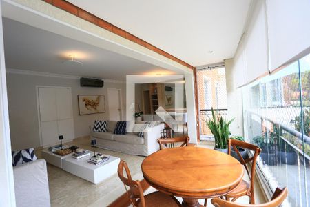 Varanda da Sala de apartamento à venda com 3 quartos, 129m² em Real Parque, São Paulo