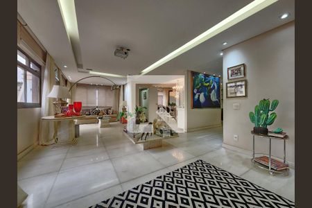 Sala de apartamento à venda com 4 quartos, 216m² em Funcionários, Belo Horizonte