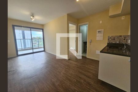 Sala/Cozinha de apartamento para alugar com 1 quarto, 41m² em Santo Amaro, São Paulo