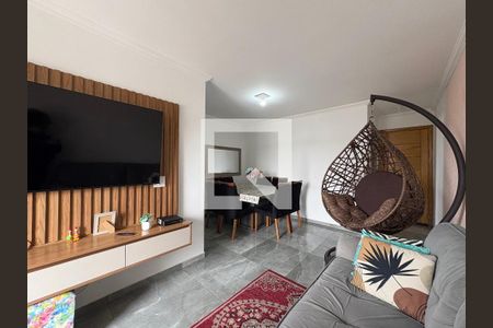 Sala de apartamento à venda com 3 quartos, 72m² em Vila Bela Vista, Santo André