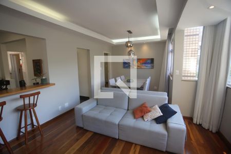 Sala de apartamento à venda com 3 quartos, 99m² em Buritis, Belo Horizonte