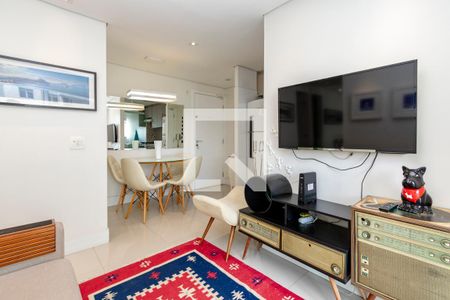 Sala de apartamento à venda com 1 quarto, 40m² em Santo Amaro, São Paulo