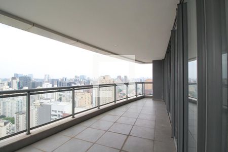 Varanda da Sala de apartamento à venda com 4 quartos, 324m² em Vila Nova Conceição, São Paulo