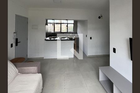 Sala de apartamento para alugar com 2 quartos, 69m² em Balneario Cidade Atlantica, Guarujá