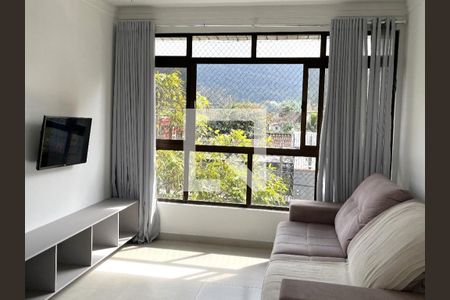 Sala de apartamento para alugar com 2 quartos, 69m² em Balneario Cidade Atlantica, Guarujá