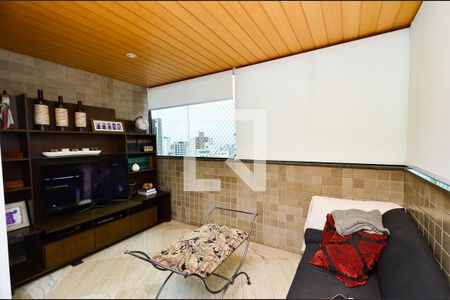 Varanda da Sala de apartamento à venda com 4 quartos, 151m² em Anchieta, Belo Horizonte