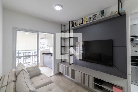 Sala/Cozinha de apartamento para alugar com 2 quartos, 63m² em Vila Guilhermina, São Paulo