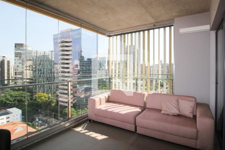 Varanda de kitnet/studio para alugar com 1 quarto, 46m² em Itaim Bibi, São Paulo