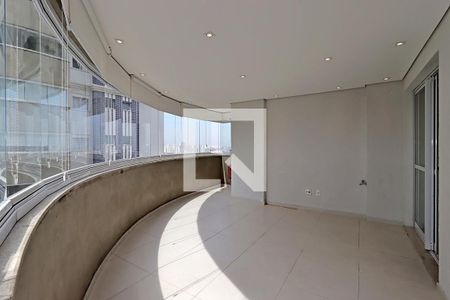 Varanda Gourmet de apartamento à venda com 3 quartos, 124m² em Vila Scarpelli, Santo André