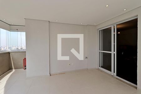 Varanda Gourmet de apartamento à venda com 3 quartos, 124m² em Vila Scarpelli, Santo André