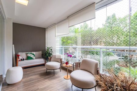 Varanda Gourmet de apartamento à venda com 2 quartos, 156m² em Empresarial 18 do Forte, Barueri