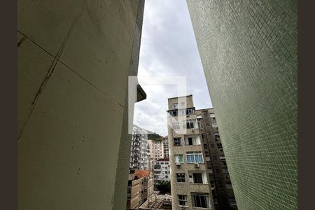 Sala - varanda - vista de apartamento à venda com 1 quarto, 47m² em Copacabana, Rio de Janeiro