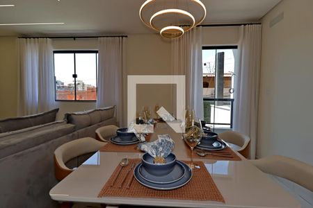 Sala de Jantar de casa à venda com 3 quartos, 150m² em Vila Camilópolis, Santo André