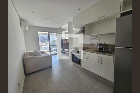 Sala/Cozinha de apartamento à venda com 1 quarto, 42m² em Cidade Monções, São Paulo