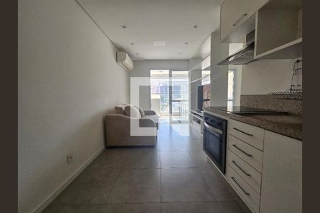 Sala/Cozinha de apartamento à venda com 1 quarto, 42m² em Cidade Monções, São Paulo