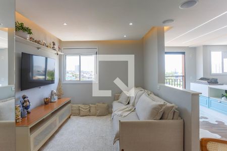 Sala  de apartamento à venda com 1 quarto, 51m² em Centro, Diadema