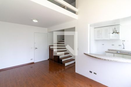 Sala de apartamento à venda com 1 quarto, 50m² em Brooklin, São Paulo