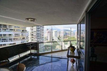 Varanda da Sala de apartamento para alugar com 4 quartos, 280m² em Barra da Tijuca, Rio de Janeiro