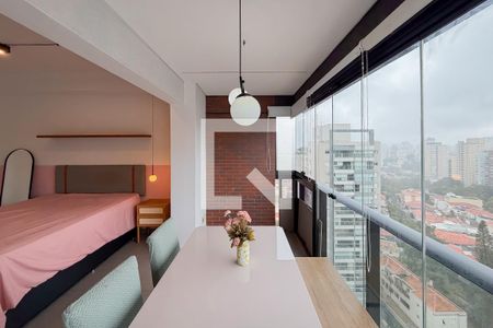 Varanda Gourmet de kitnet/studio para alugar com 1 quarto, 38m² em Vila Mariana, São Paulo