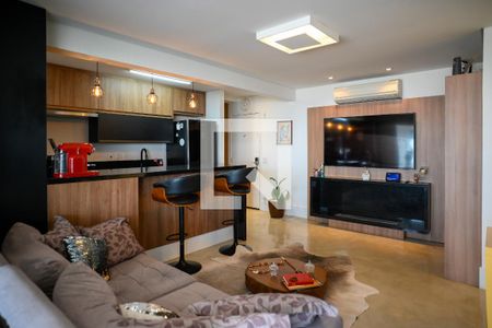 Sala de apartamento à venda com 2 quartos, 94m² em Vila Brasilio Machado, São Paulo