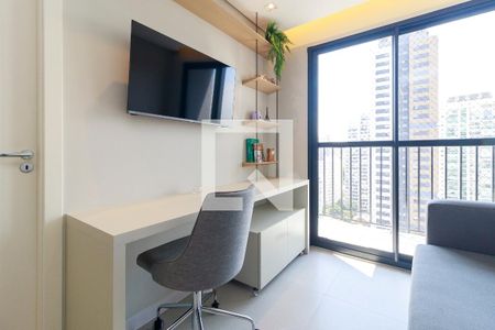 Sala de apartamento para alugar com 1 quarto, 27m² em Campo Belo, São Paulo