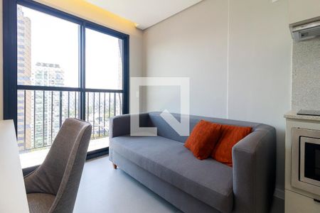 Sala de apartamento para alugar com 1 quarto, 27m² em Campo Belo, São Paulo