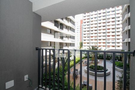 Varanda da Sala/Cozinha de apartamento para alugar com 1 quarto, 32m² em Pinheiros, São Paulo