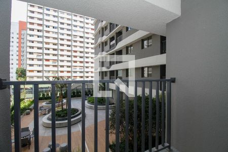 Varanda da Sala/Cozinha de apartamento para alugar com 1 quarto, 32m² em Pinheiros, São Paulo