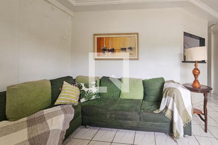 Sala de apartamento para alugar com 1 quarto, 60m² em Jardim Três Marias, Guarujá